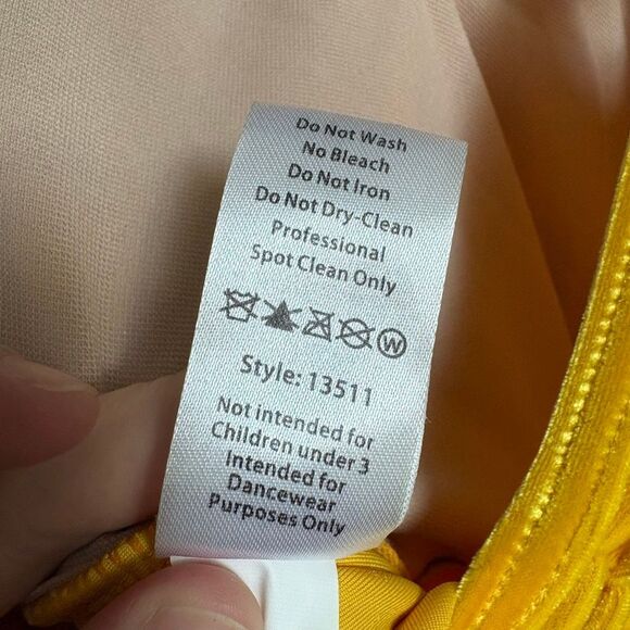 Weissman 13511 Petal Tutu Seasons Fairy Ballet Dance Costume Yellow Velvet Gold - Picture 7 of 14